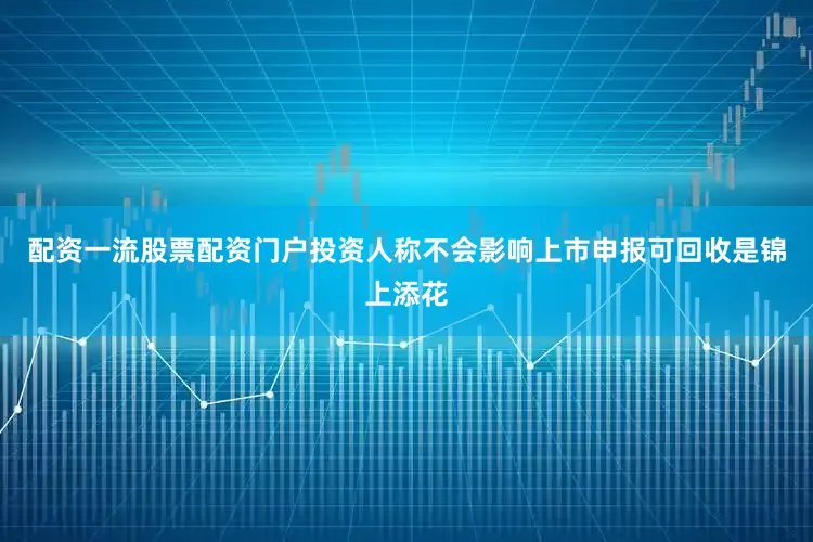 配资一流股票配资门户投资人称不会影响上市申报可回收是锦上添花
