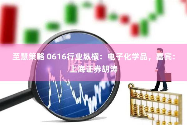 至慧策略 0616行业纵横：电子化学品，嘉宾：上海证券胡涛